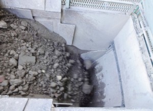 廃材投入後の様子