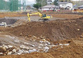 陸砂利採取現場