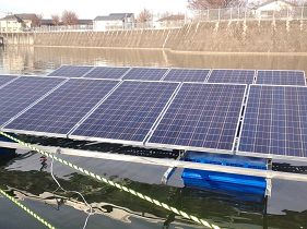 フロート式太陽光発電設備のユニット
