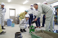 空気量測定の様子