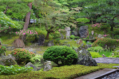 北方文化博物館内の庭園